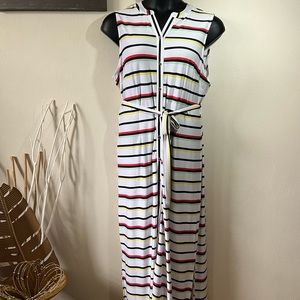 Breezy Kim Rogers button down sleeveless dress